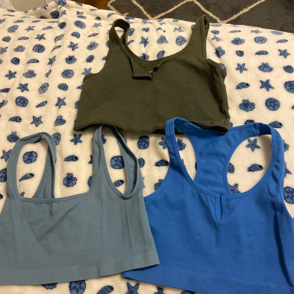 Three tank tops